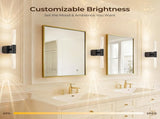 Battery Operated Wall Sconce Set of 2 Black Rechargeable Crystal Sconce Wall Decor Set of 2 with V1171-CB-BOM001621