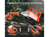 2 Tiers Chicken Nesting Boxes, 10 Compartments, Metal Egg Laying Boxes with Protective Collection V952-JSCDX3045INCT4Y3W002V0