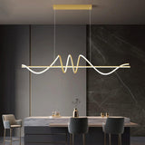 BAMDECOR A202 Modern LED Linear Pendant Lights with Dimmable LED 160cm V255-BAM-A202-1.5-GOLD