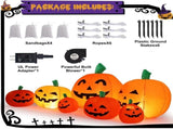 Halloween Inflatable Pumpkin Decoration with Built-in LED Lights, Blow Up Pumpkin for Home Yard V1237-ZY00B0FF269475