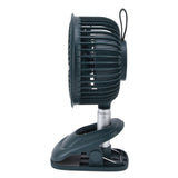 Clip On Fan 360 Degrees Adjustment Clip On USB Charging 3 Speed Modes Strong Airflow Sturdy Clamp V1294-YM0523-3113220043313