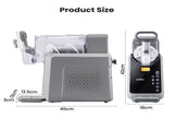 NORDA 2L Slushie Machine Frozen Drink Maker Slushy Ice Cream Maker No Ice Compressor Touchscreen for TD-SLS-01C-2P6-GY