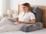 Giselle Reading Pillow For Bed With Non-Sag Solid Memory Foam, Back Pillow For Bed Sitting Up PILLOW-READ-MEFO-GY
