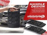 Off-Road Traction Plates Pack of 2 - Portable emergency tool for extra grip on snow, ice, mud, and V1188-ZXY-117-0043