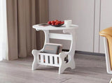 Clearance Sales Living Room Mini Storage Small Round Table Round Small Nightstand Table Coffee Table V1369-AZ3-W-11962