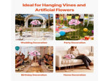 Wedding Flower Stand, 10PCS 60cm Column Flower Stand, Floral Stands with Acrylic Laminate, Hexagonal V952-HLHJLFT10J60YUXKY001V0