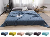 59x39" 100% Cottons Blanket, Soft and Breathable Bed Blanket, Multi-functional Bed Blanket for All V1189-WXFWAL-20260319-00932