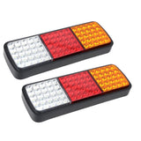 Giantz Pair 75 LED Tail Lights Stop Reverse Indicator 12V Ute Trailer Caravan Truck Boat TAIL-LT-75X2-HRL