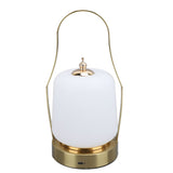 Cordless Lantern LED Retro Rechargeable Stepless Dimming 3 Lighting Modes with Handle Table Lamp for V1294-YM0901-3119240052811