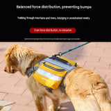 Light Grey Dog Backpack Harness for Medium to Large Dogs - Tactical Vest with Saddlebags, V888-ELOSUNG56820