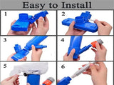 Pool Vacuum for above Ground Pool, Handheld Swimming Pool Jet Cleaner, Leaf Vacuum Kit with 5 V1192-AZ-W-21988