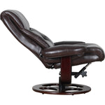 Julio Faux Leather Premium Reclining Lounge Arm Chair w/ Ottoman Swivel Sofa V563-75626