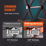 VEVOR Motorcycle Scissor Jack Lift 1100 lbs Wide Deck Hoist Stand for ATVs Bike V952-MTCSJJCSB1100QMRIV0