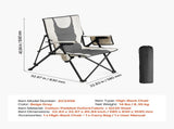 Folding Camping Chair, 3 Reclining Positions, Outdoor High Back Camping Chair, 260lbs Weight V952-PTTYGBTYRDXHFQV64002V0