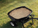 Walk Behind Spreader, 60LBS Capacity, Push Spreader with Hopper Grate, 0-9.8 ft Spreading Width, 8 V952-TCSBJ60LBSPZF8R6S001V0