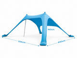 Weisshorn Camping Tent Beach Tent Canopy Sun Shelter Portable Blue XFEL-TENT-BEACH-BU