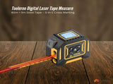 Tooleroo 60m Digital Laser Tape Measure 5m Steel Tape 3-in-1 Cross Marking V238-SUPDZ-41191861452880