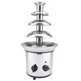 4 Tiers Electric Chocolate Cream Melting Machine Fondue Maker Fountain V1294-YM0901-GB-JY12519