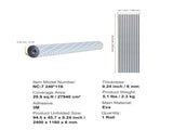 Boat Flooring, EVA Foam Boat Decking 94.5" x 45.7", Non-Slip Self-Adhesive Flooring, 29.9 sq.ft V952-CBZZFHPMDDHSZQ449V0