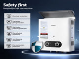 Devanti Portable Gas Water Heater LPG-powered System White With Pump GWH-A-LPG-4DZ-WH-PUMP