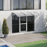 VEVOR Window Door Awning Canopy, 965 x 2975mm Door Canopy Exterior, UF50 PC Sunshade Sheet Awnings, V952-MCZYPYCB40120GZJNV0