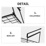 2Pcs Hanging Shoe Rack Black Storage Shelf for Home Wardrobe V1369-AZ3-W-18277