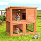 i.Pet Chicken Coop Rabbit Hutch 88cm x 40cm x 76cm Large Chicken Coop House Run Wooden Cage Outdoor PET-GT-WOOD-R8078