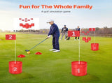 Backyard Golf Game, 6 Hole Golf Course, Golf Game Practice Games, Golf Chipping Game for Family, V952-GEFTYXTZ6JZ0PHWK0V0