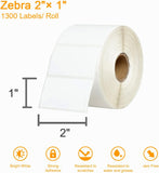 3-Proof 1" Core 2" x 1" Direct Thermal Label Multipurpose V1258-DP02-WO-429