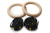 Wooden Gymnastic Rings Set Adjustable Fitness Rings for Home Workouts V1308-DSZKI-121