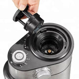 220V Flat Wheel Electric Burr Coffee Grinder Machine - High Efficiency Mill V1263-JX-4428
