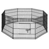 i.Pet 24" 8 Panel Dog Playpen Pet Fence Exercise Cage Enclosure Play Pen PET-DOGPLAYPEN-24