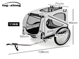 TAG-ALONG Pet & Cargo Bike Trailer, Bicycle Pet & Cargo Trailer, Cargo Carrier, Grey V219-BCAPBTTAPTGA