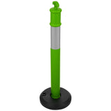 3 Pack Traffic Delineator Posts, 1140 mm Traffic Safety Cones with Fillable Base and Reflective V952-TCDZJTJSZLS4LWRAR001V0