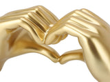 Heart Hands Sculpture Resin Aesthetic Gesture Decoration Modern Heart Sign Statue Art Figurine for V1294-YM0901-3115250004911
