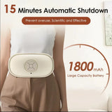 Smart Heating Abdominal Massager with Red Light & Moxa Therapy, 3 Intensity Levels, Forward/Reverse V1385-FBAMY-WU-908-003
