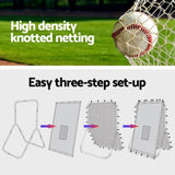 Everfit Baseball Net Rebound Pitching Kit Target Hitter 2 in 1 Training Aid PN-B027-BK