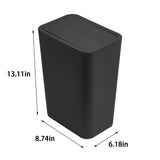 11 Liter Small Trash Can with lid, 3 Gallon,Garbage Can Slim Trash Bin Waste Basket for V1369-AZ3-W-15408