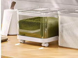 Rice Container Airtight Anti Bugs Moistureproof Hinged Lid Strong Plastic Rice Storage Bin for V1294-YM0706-3118230197811
