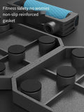 Black Multi-Function Push-Up Board 3-Piece Set with Upgraded Handles, Non-Slip Mat, and Hand Grip V888-ELOSUNG17168