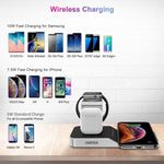 CHOETECH T316 4-in-1 Wireless Charging Station for iPhone/Apple Watch/iPod and all Qi Wireless Cell V28-ELECHOT316