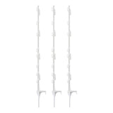Giantz Electric Fence Posts 20pcs Electric Fence Poly White SFC-FP110-20-WH