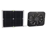 13.5 Inch Solar Powered Fan 100W Round Effective Cooling Solar Panel Fan Kit For Greenhouse Chicken V1294-YM0706-3113230242011