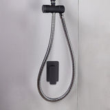 Single Square Shower Bath Mixer Tap Bathroom WATERMARK Approved in Black V63-847961