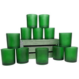 40 Bulk Pack Green Frosted Glass Votive Candle Holders Table Centreoieces Xmas Wedding Anniversary V382-GREENFHX40