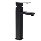 Black Bathroom Faucet Stainless Steel Modern Waterfall Sink Faucet For Home Hotel 2 Hoses V1294-YM0703-3112230013911