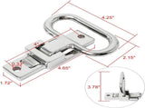 Heavy Duty 316 Stainless Steel Folding Mast Step with Diamond Tread Pattern for Boat,Yacht,Car,Truck V1259-DP01-A-1408