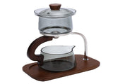 Teapot Set Water Separation Infuser Fairness Cup Tea Brewing Kit High Borosilicate Glass Solid Wood V1294-YM0901-3118260015611