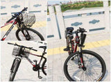 Bicycle Basket, Foldable Bicycle Basket, Front-Mounted Bicycle Basket, Foldable, Detachable Metal V1189-LC-QP-00678