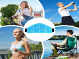 2Pack Neck Cooling Wraps Reusable Hot Cold Ice Pad Neck Cooler for Workout Gym Baseball Running Golf V1107-109-24065-BLU-2PACK